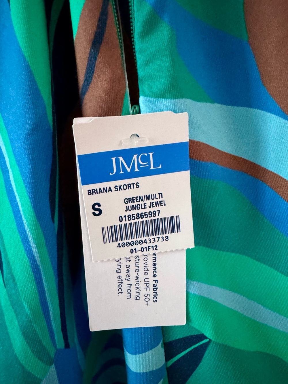 J.Mclaughlin NWT Briana Skort Women Jungle Jewel Green Sm UPF 50+ Athleisure - Picture 4 of 10